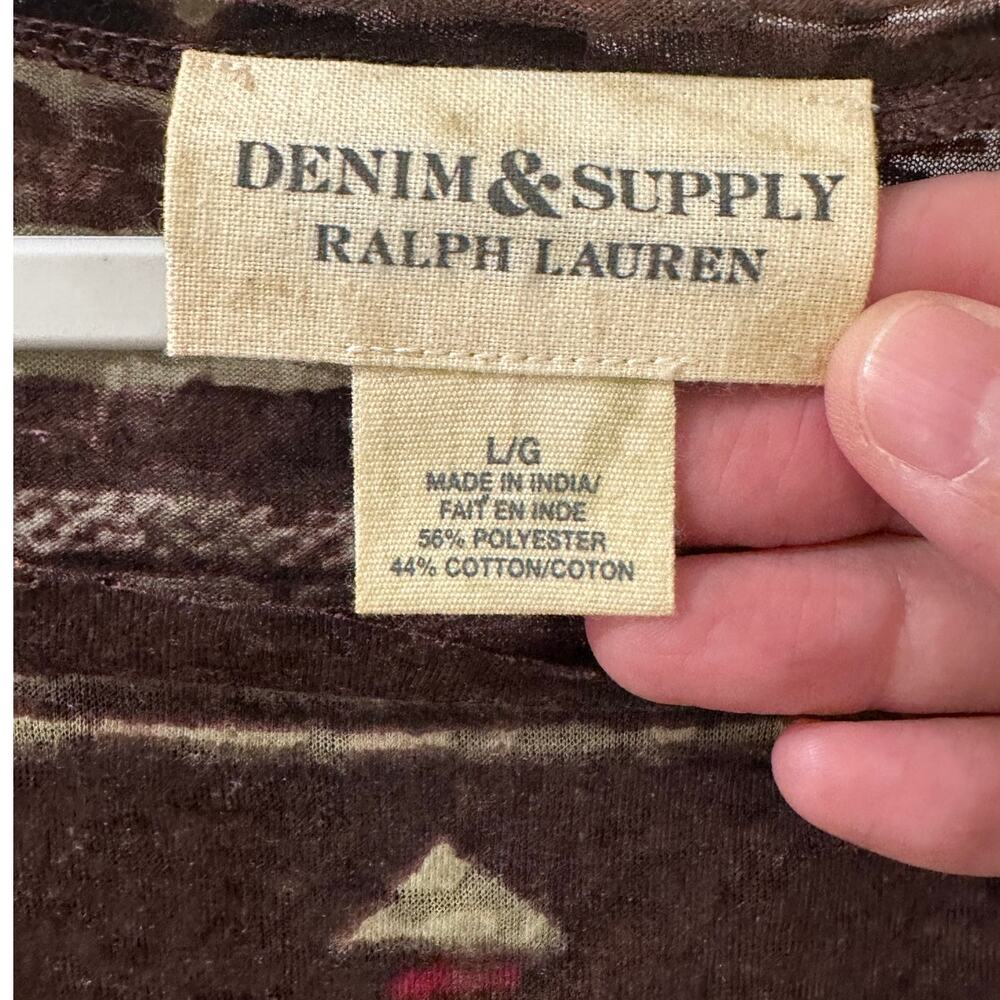 NWT Denim & Supply Ralph Lauren Southwestern Boho Top - Rare Discontinued LG - Picture 3 of 10